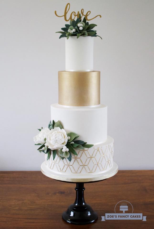 cake stencil emerald