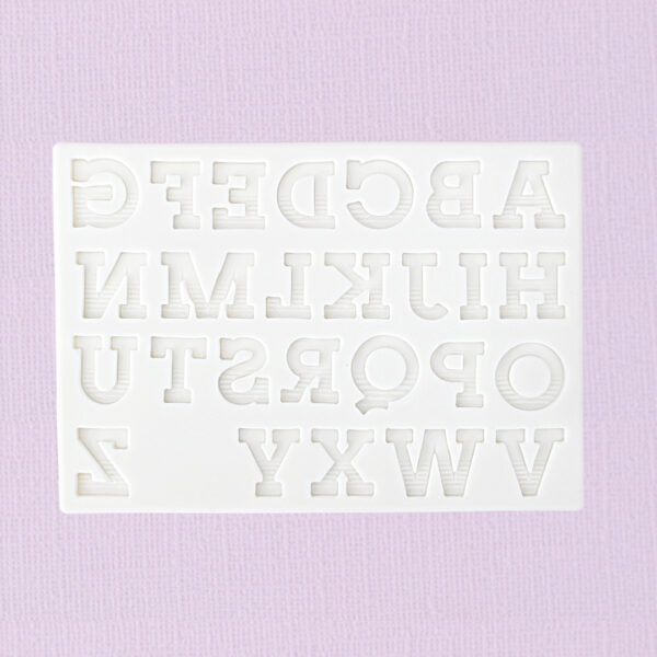 Silicone Mould – Alphabet (Striped)