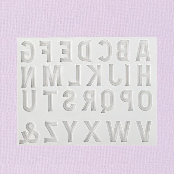 Silicone Mould – Alphabet (Modern)