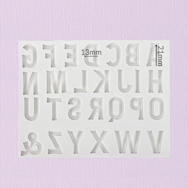 Silicone Mould – Alphabet (Modern) - Image 2