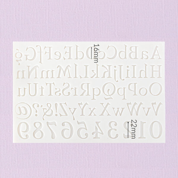 Silicone Mould – Alphabet and Numbers (Classic) - Image 2